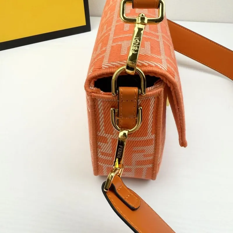 Fendi Orange Baguette Shoulder Bag 8867-27 - Image 6