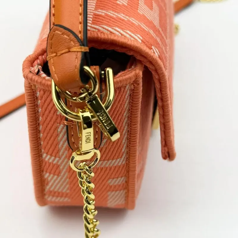 Fendi Orange Baguette Shoulder Bag 8867-20 - Image 5