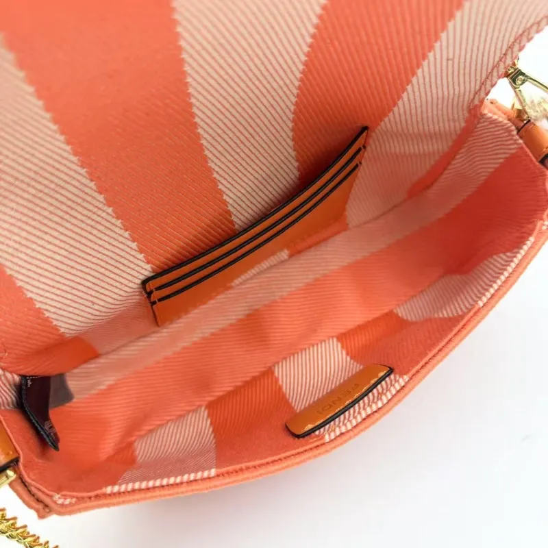 Fendi Orange Baguette Shoulder Bag 8867-20 - Image 6