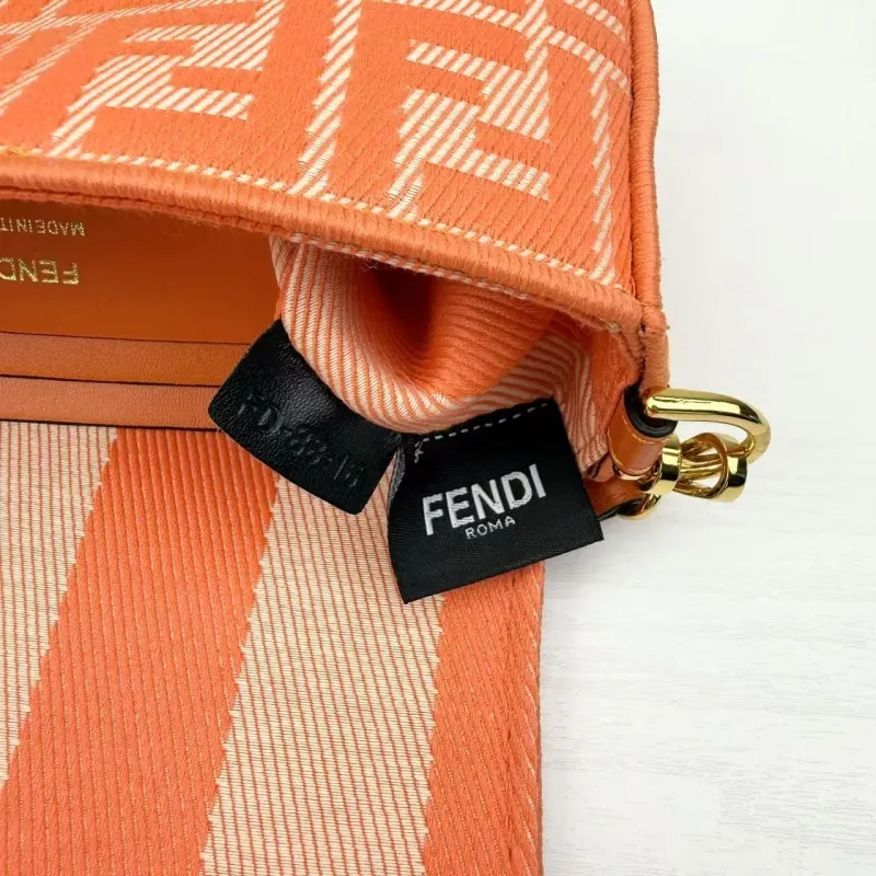 Fendi Orange Baguette Shoulder Bag 8867-20 - Image 9