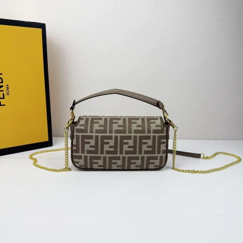 Fendi Baguette Brown Shoulder Bag 8867-20 - Image 3