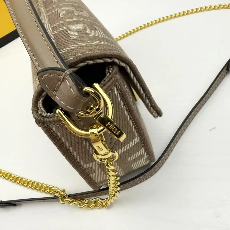 Fendi Baguette Brown Shoulder Bag 8867-20 - Image 5