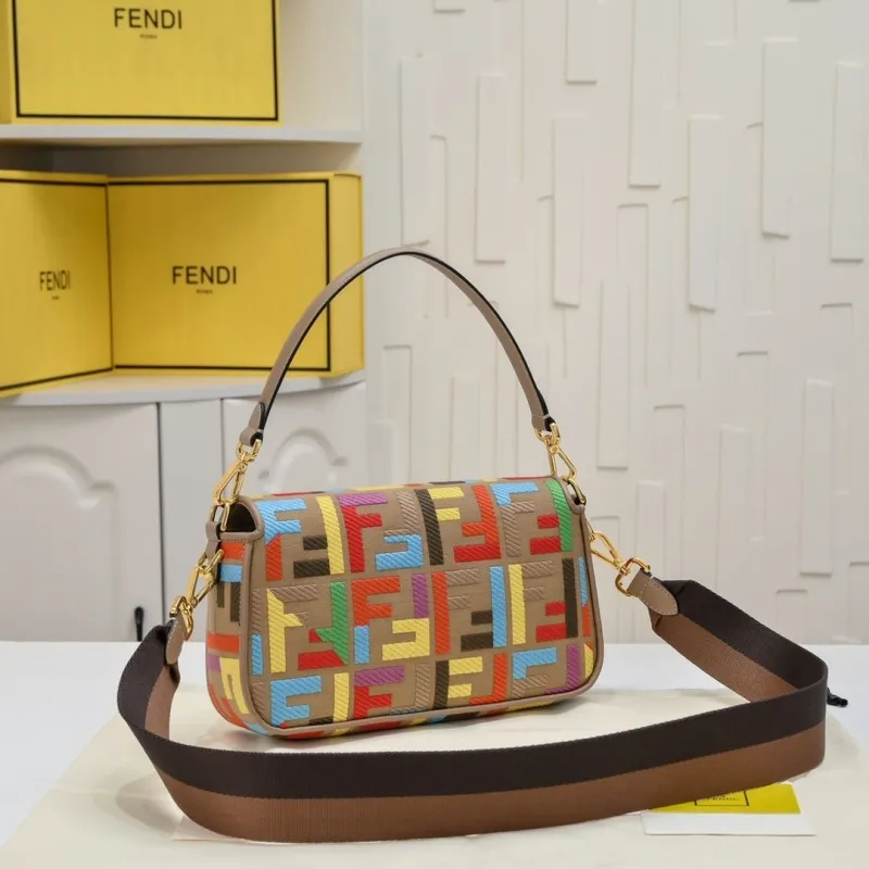 Alternative view of Fendi Multicolor Baguette Shoulder Bag