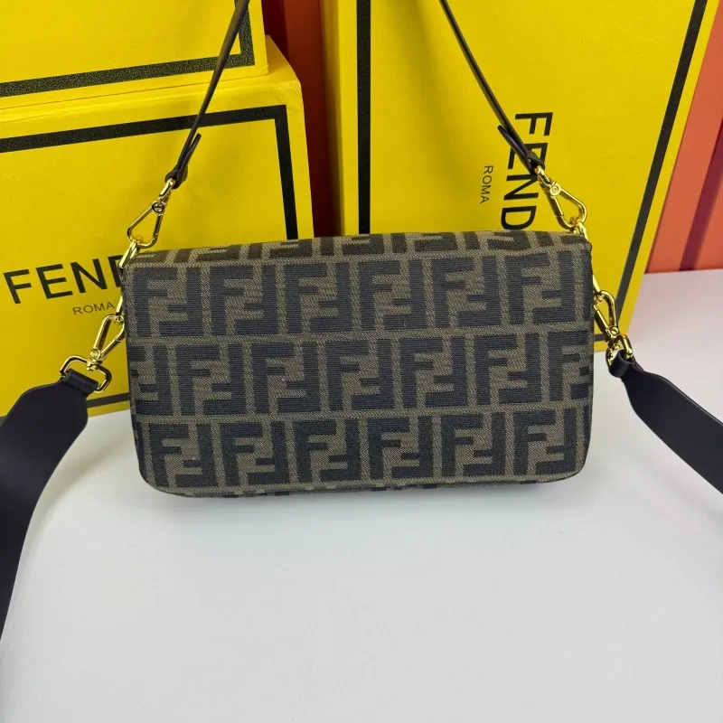 Fendi Baguette Shoulder Bag 680279 Brown - Image 3