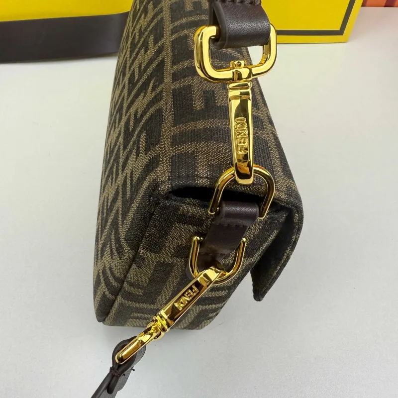 Fendi Baguette Shoulder Bag 680279 Brown - Image 7