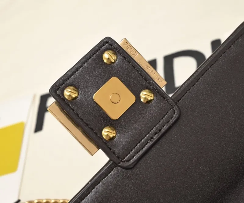 Fendi Baguette FF Monogram Shoulder Bag - Image 6