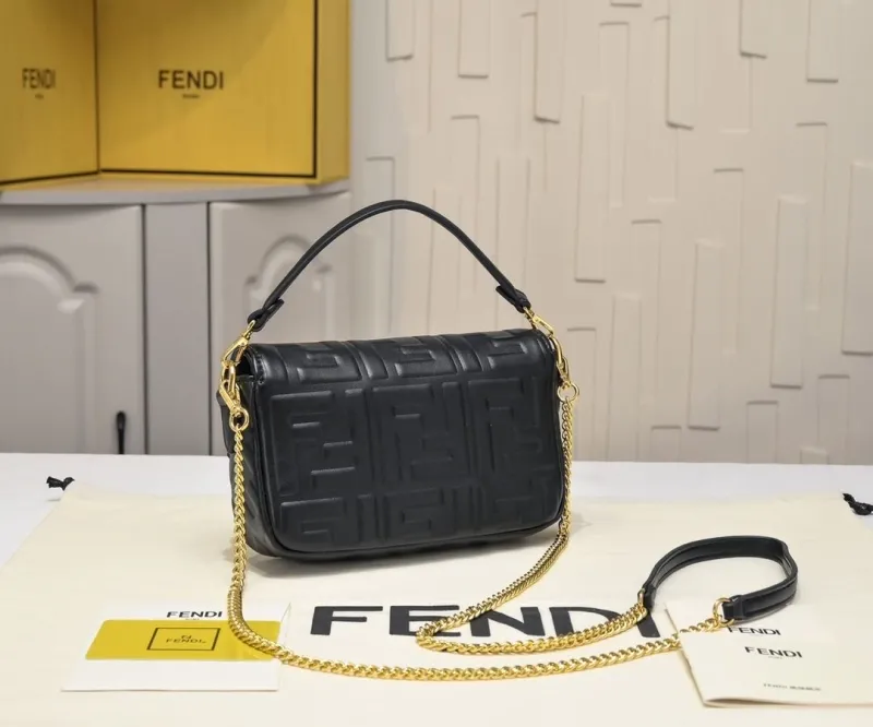 Alternative view of Fendi Black Baguette Shoulder Bag
