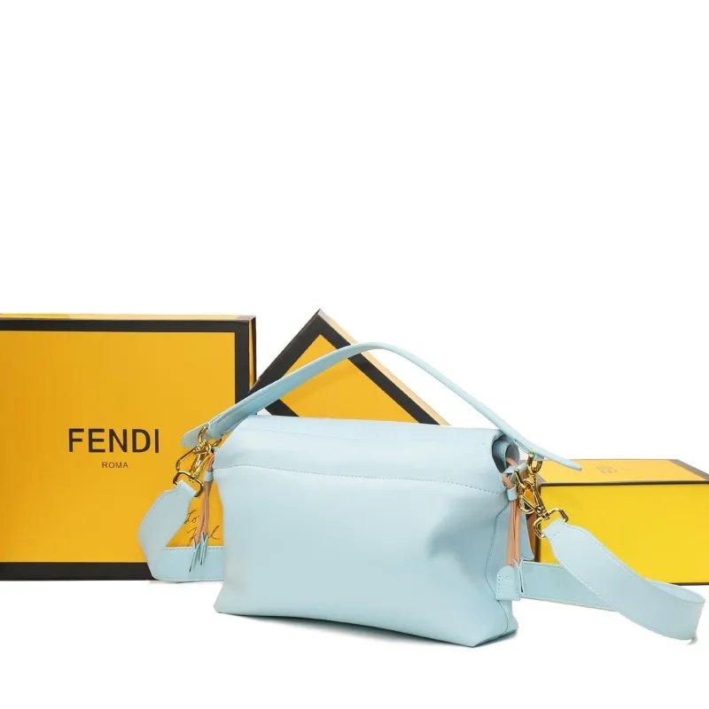 Fendi Light Blue Baguette Shoulder Bag 78 - Image 3