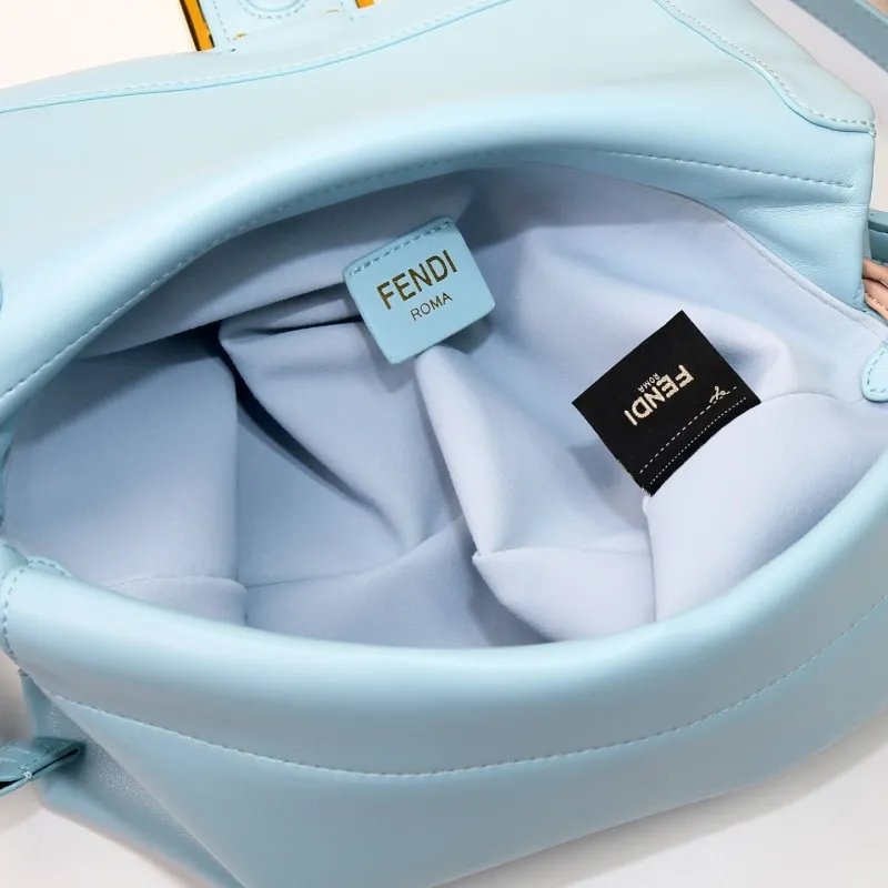 Fendi Light Blue Baguette Shoulder Bag 78 - Image 8
