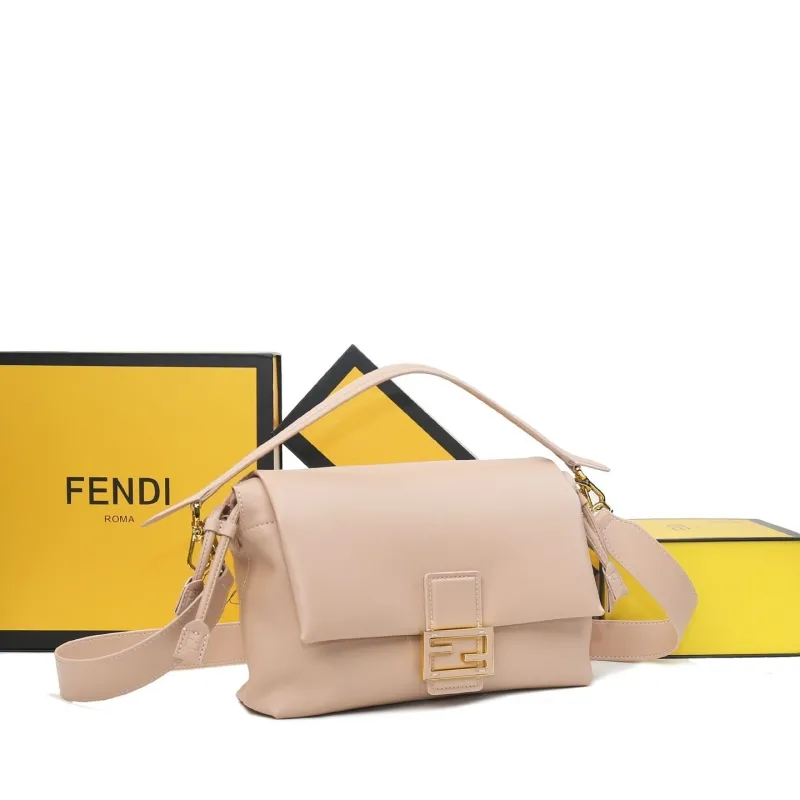 Alternative view of Fendi Nude Pink Baguette Shoulder Bag 83