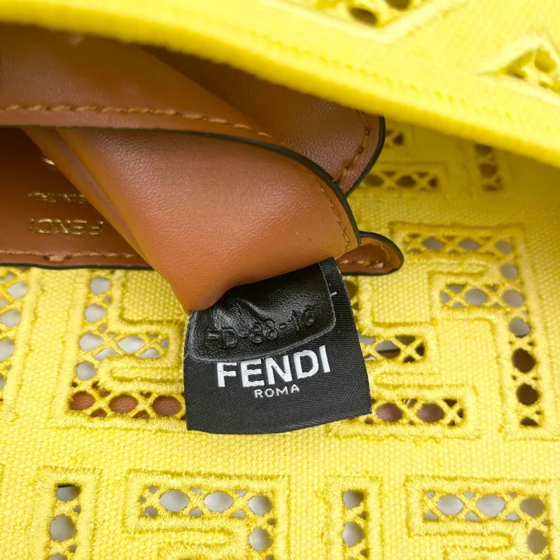 Fendi Yellow Baguette Bag Style 8822 - Image 9