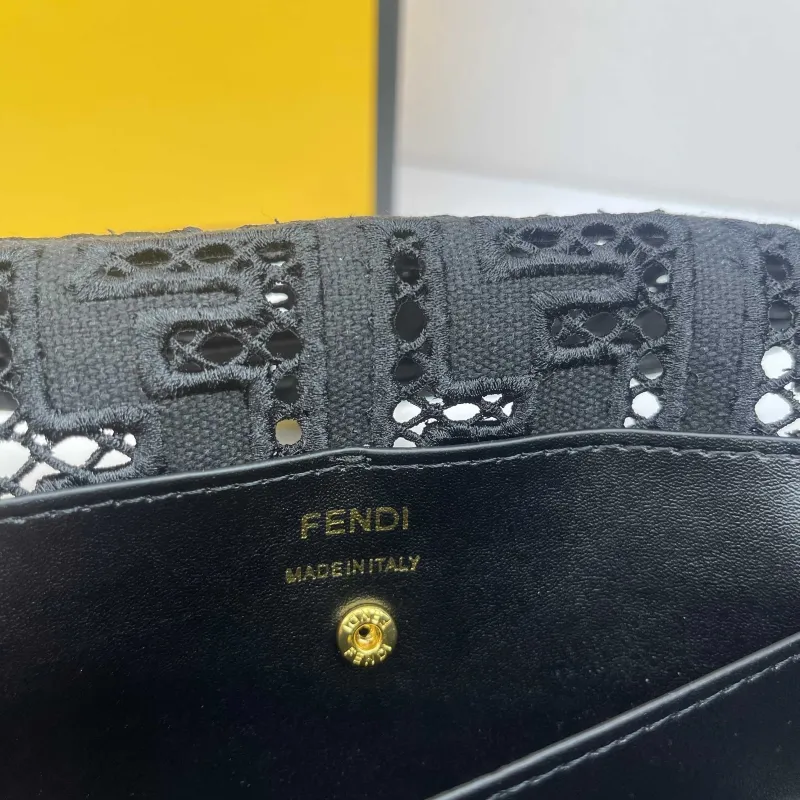 Fendi Black Baguette Crossbody Bag 8822 - Image 8