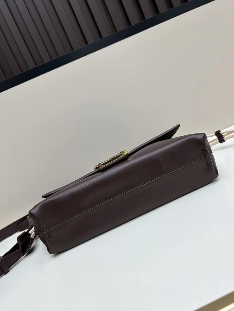 Fendi Dark Brown Baguette Shoulder Bag 08899 - Image 5