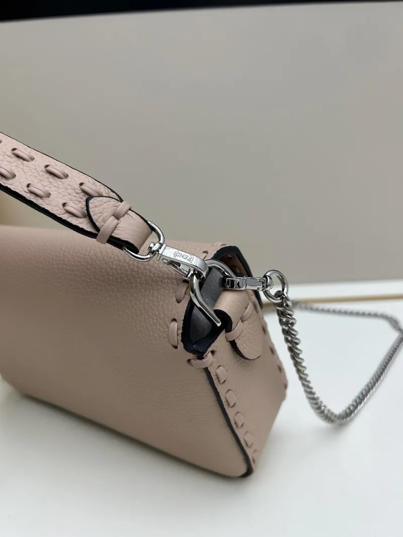 Fendi Pink Baguette Crossbody Bag - Image 4