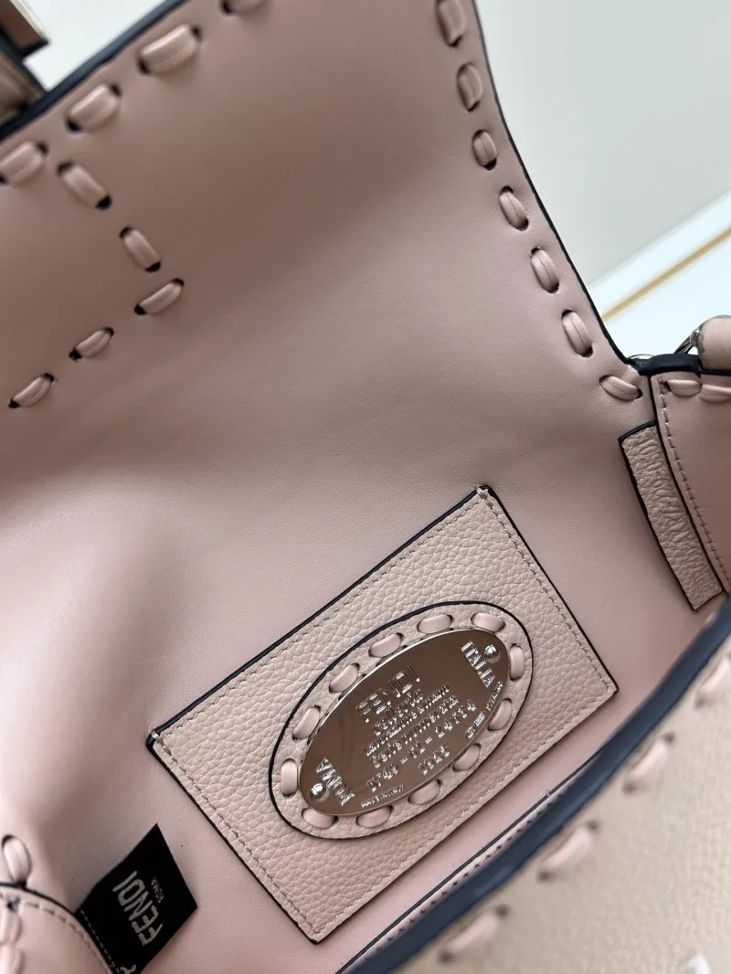 Fendi Pink Baguette Crossbody Bag - Image 8