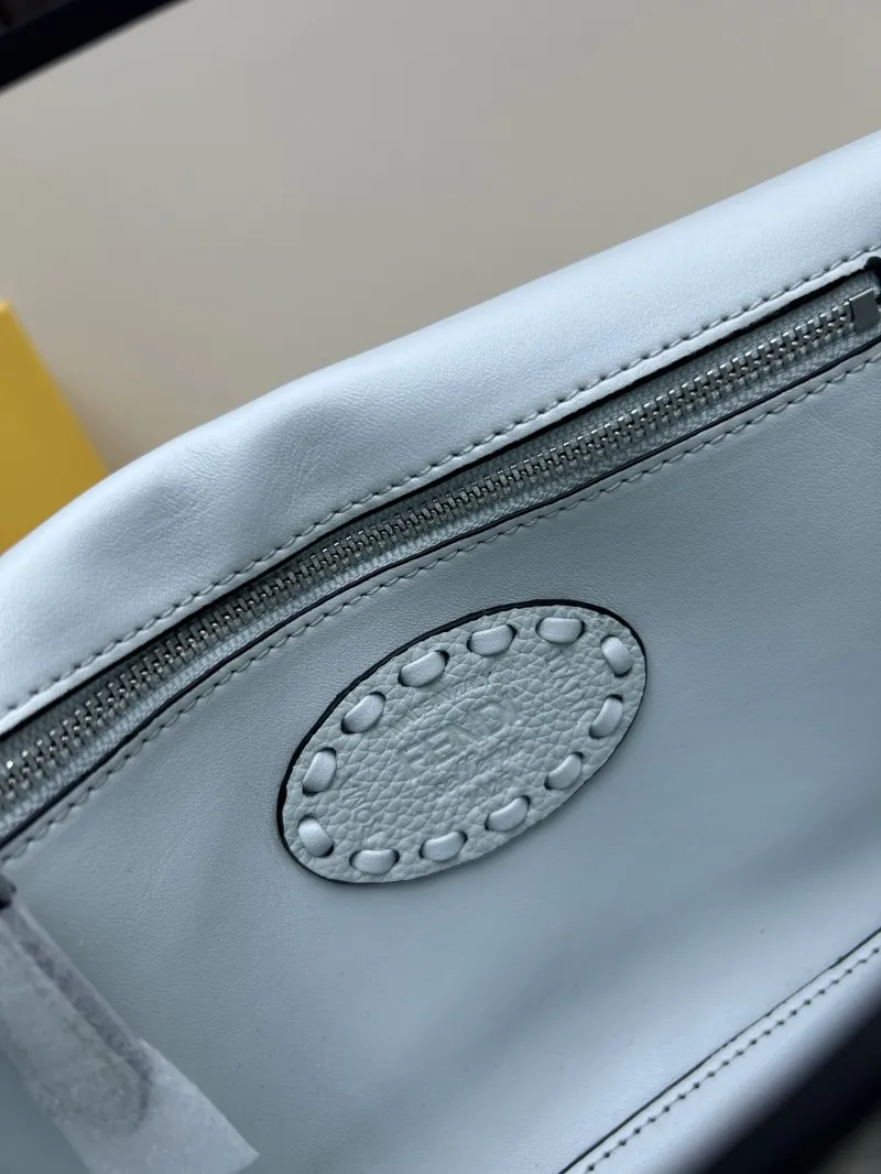Fendi Light Blue Baguette Shoulder Bag - Image 8