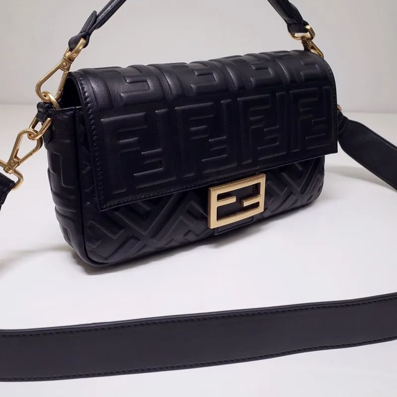 Alternative view of Fendi Black Baguette Shoulder Bag