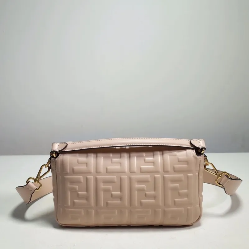 Fendi Light Pink Baguette Shoulder Bag - Image 3