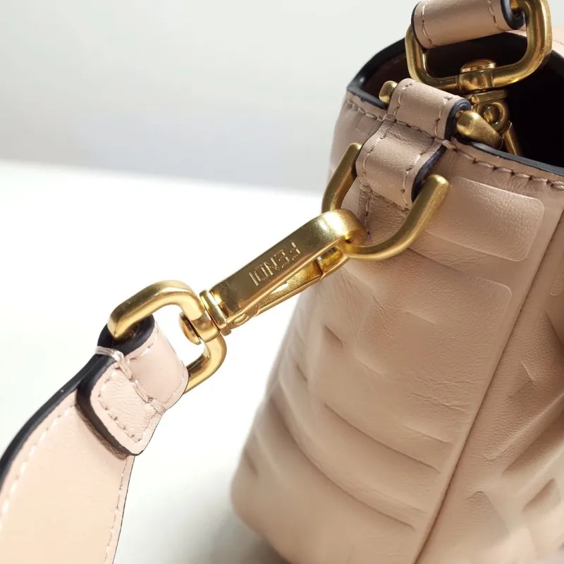 Fendi Light Pink Baguette Shoulder Bag - Image 4