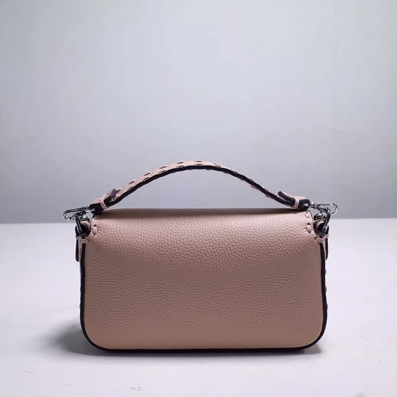 Fendi Nude Pink Baguette Crossbody Bag - Image 6