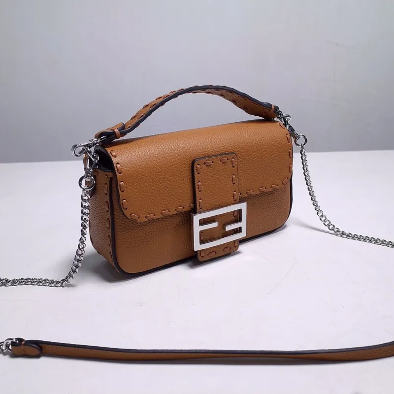 Alternative view of Fendi Brown Baguette Crossbody Bag
