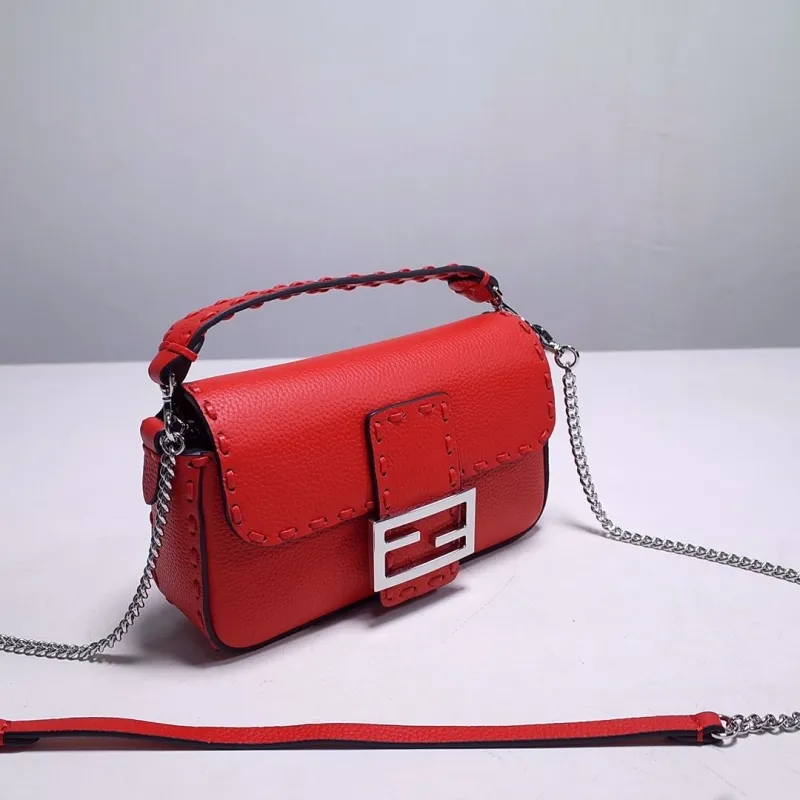 Alternative view of Fendi Red Baguette Shoulder Bag 179
