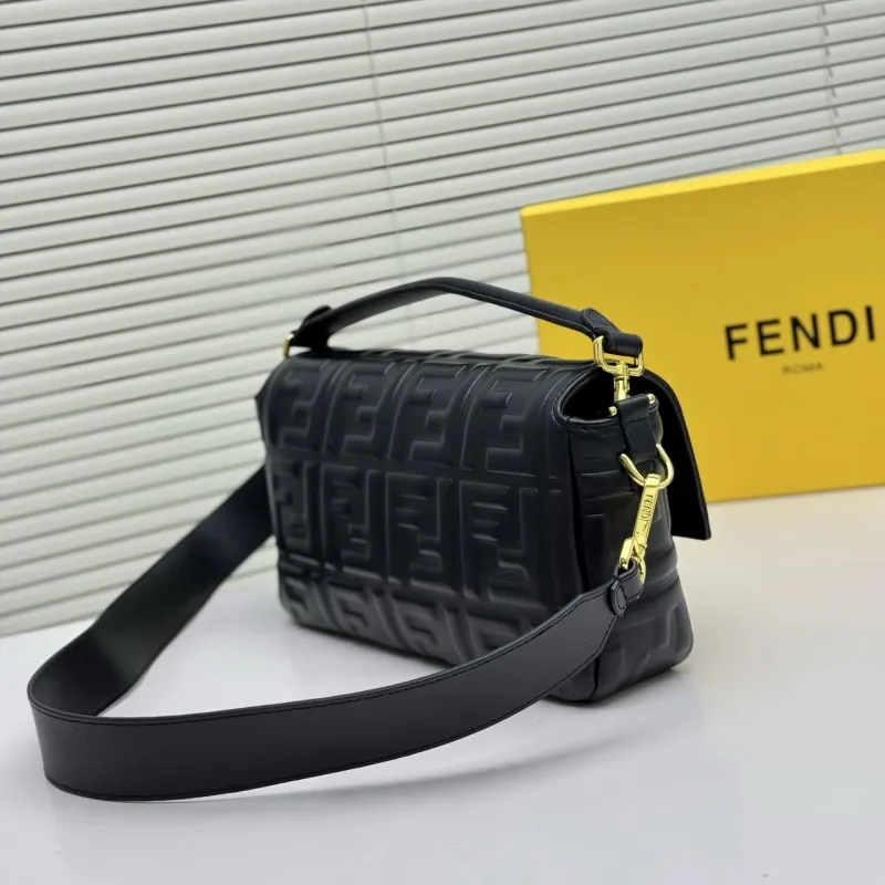 Alternative view of Fendi Black Baguette Shoulder Bag