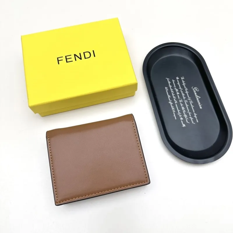 Fendi Brown Leather Wallet - Image 3