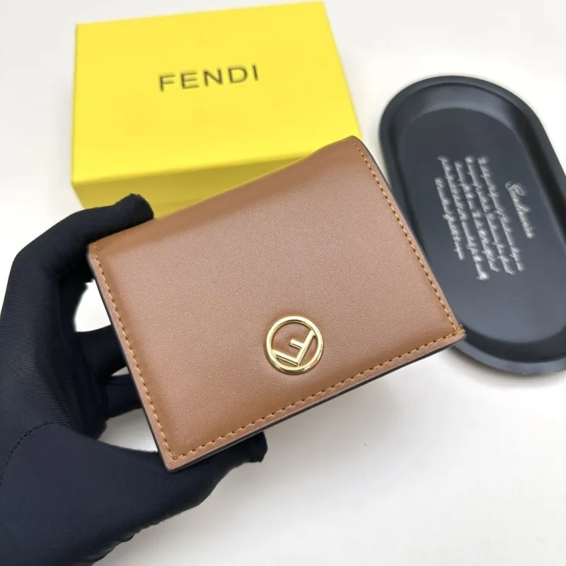 Fendi Brown Leather Wallet - Image 4