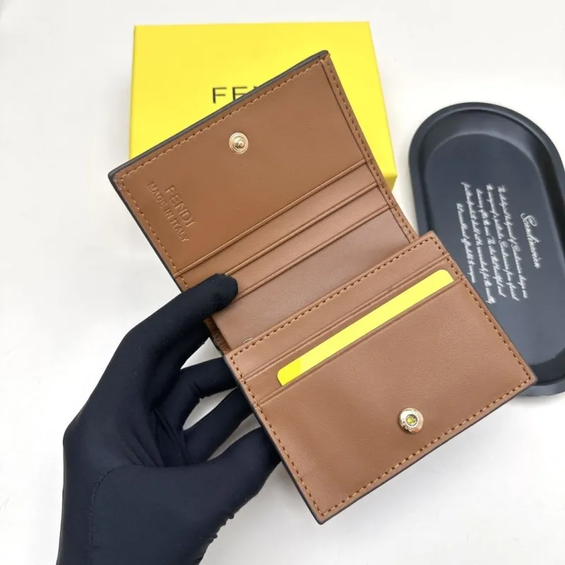 Fendi Brown Leather Wallet - Image 6