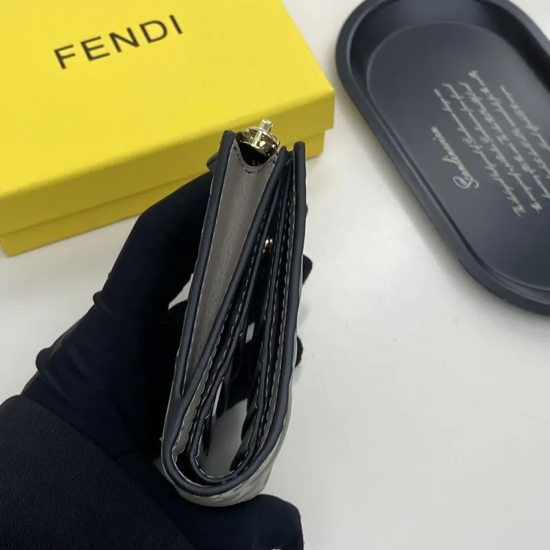 Fendi Gray Baguette Wallet 203 - Image 8