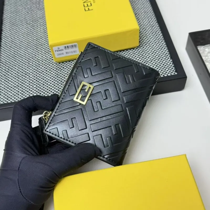 Alternative view of Fendi Black Compact Zip Wallet 2606