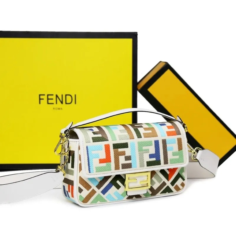Alternative view of Fendi Multicolor Baguette Shoulder Bag