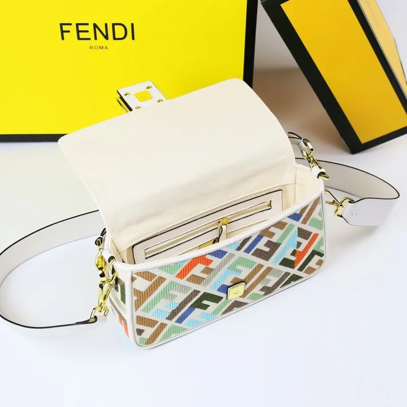 Fendi Multicolor Baguette Shoulder Bag - Image 9