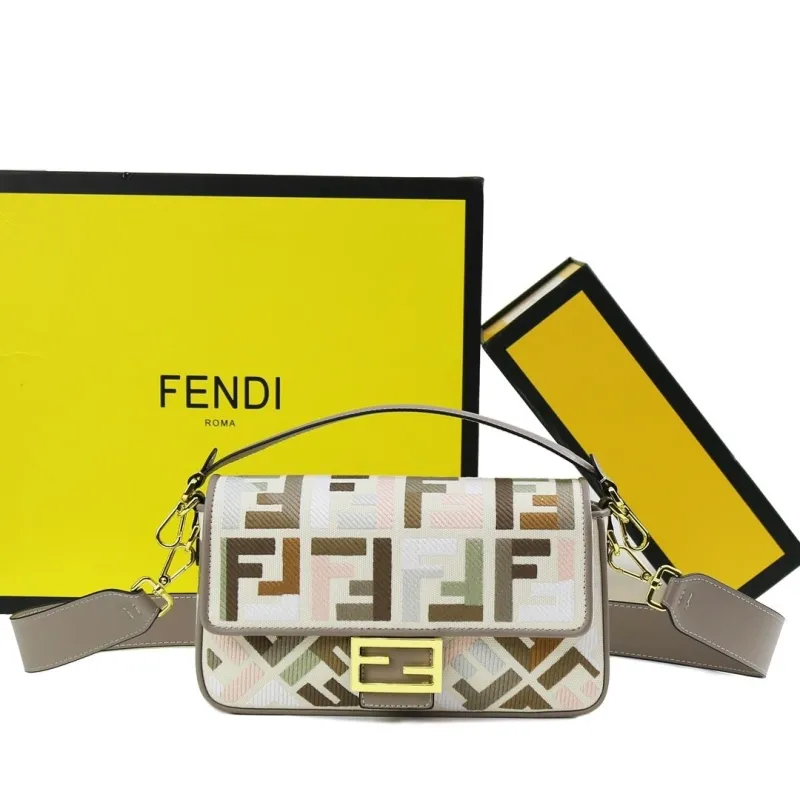 Fendi Multicolor Baguette Shoulder Bag