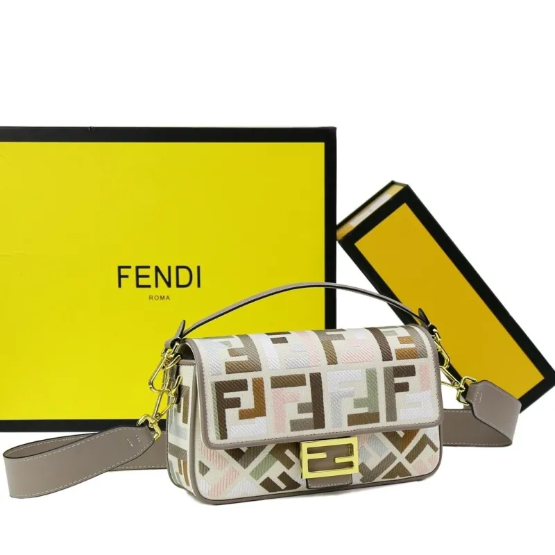 Alternative view of Fendi Multicolor Baguette Shoulder Bag