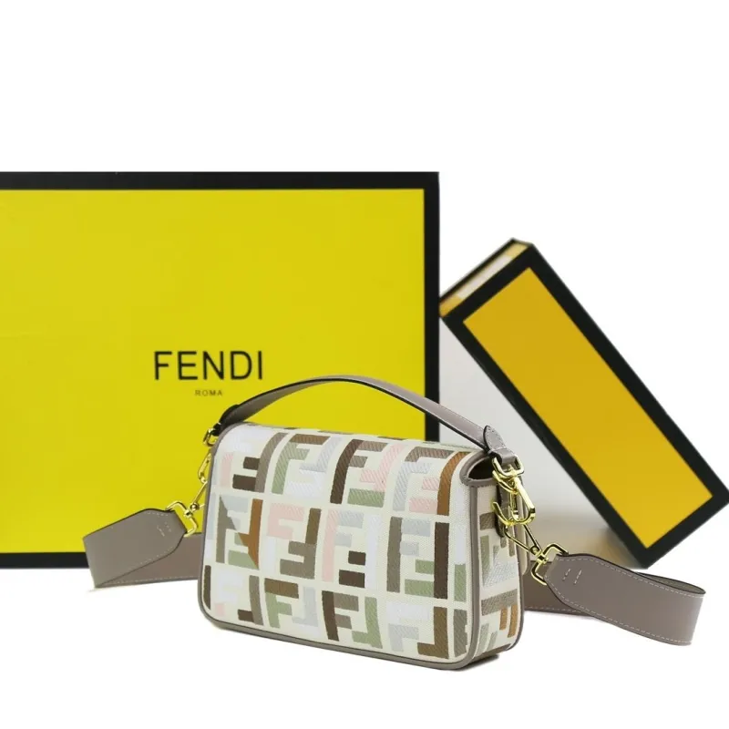 Fendi Multicolor Baguette Shoulder Bag - Image 3