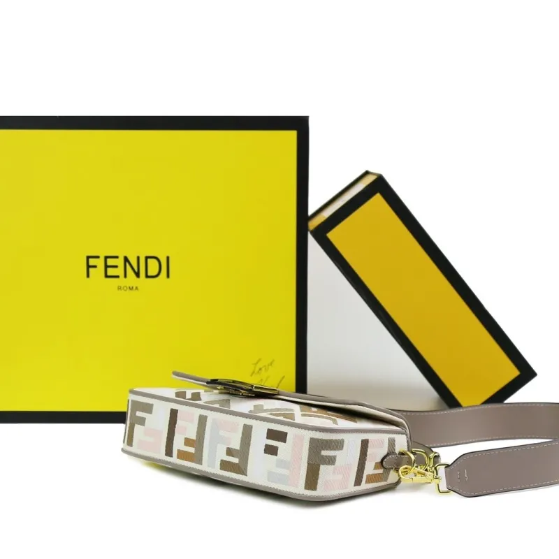 Fendi Multicolor Baguette Shoulder Bag - Image 4