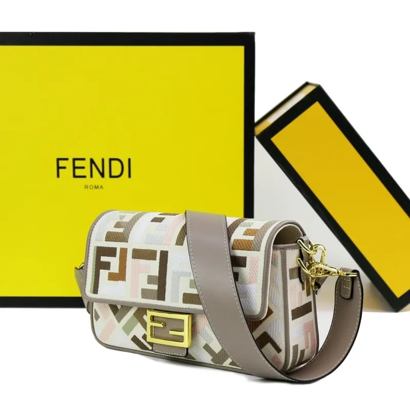 Fendi Multicolor Baguette Shoulder Bag - Image 5