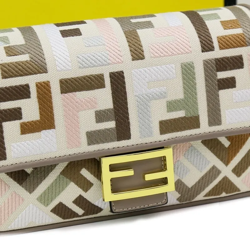 Fendi Multicolor Baguette Shoulder Bag - Image 6