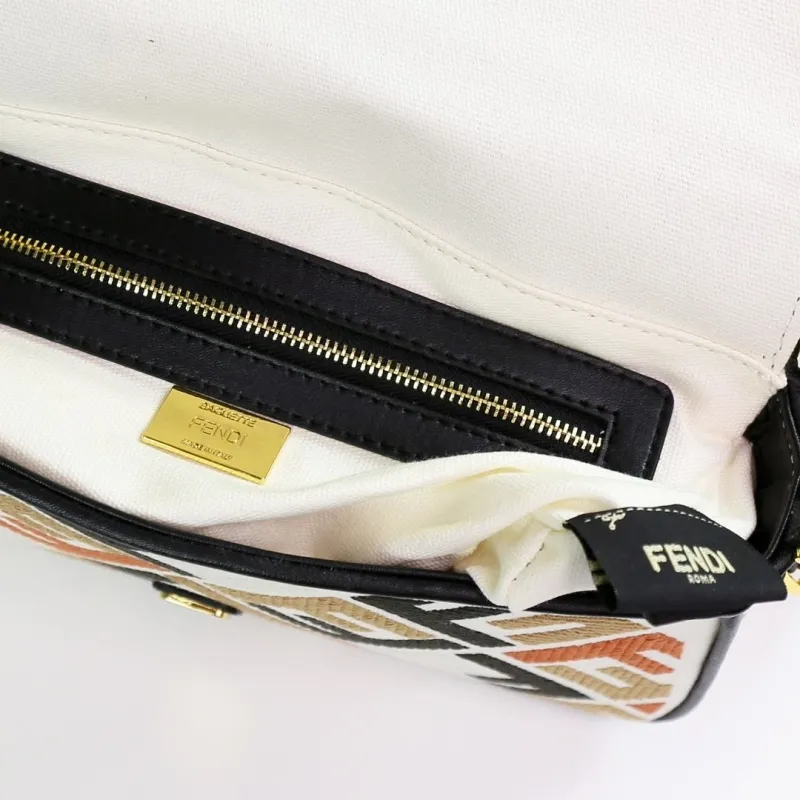 Fendi Multicolor FF Baguette Shoulder Bag - Image 8