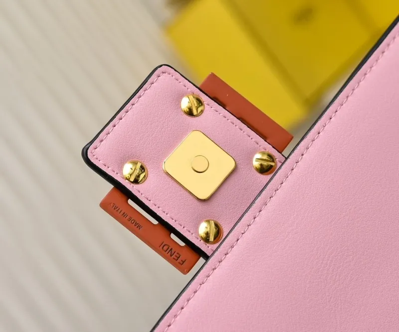 Fendi Pink Monster Eyes Baguette Shoulder Bag 282 - Image 6