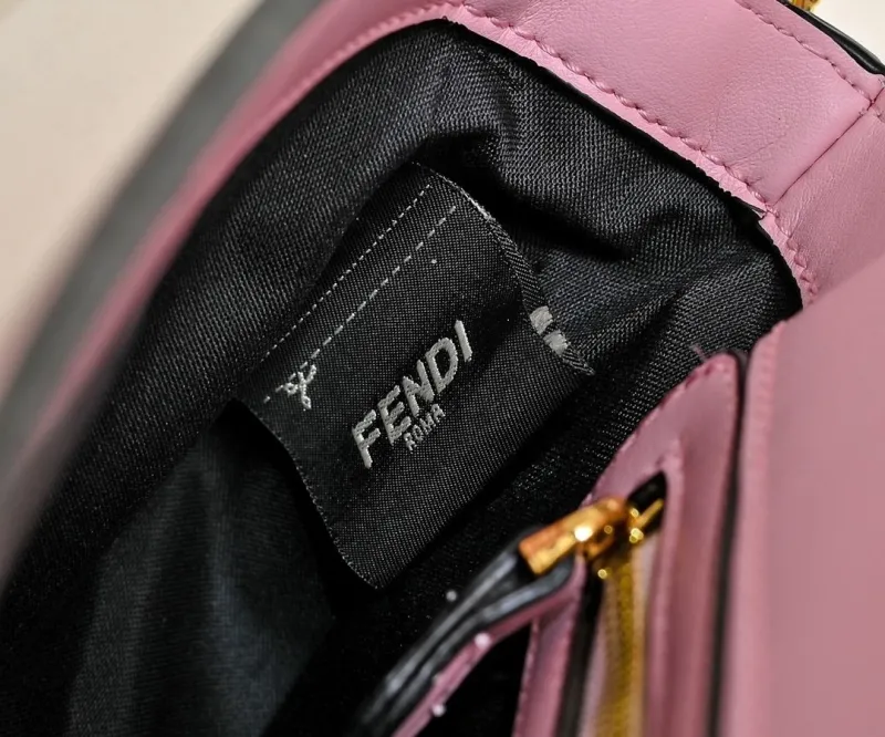Fendi Pink Monster Eyes Baguette Shoulder Bag 282 - Image 7