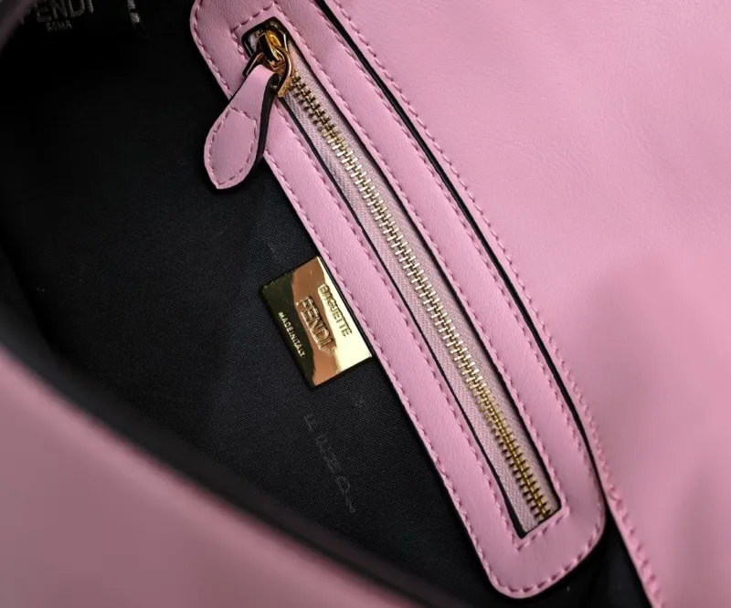 Fendi Pink Monster Eyes Baguette Shoulder Bag 282 - Image 8