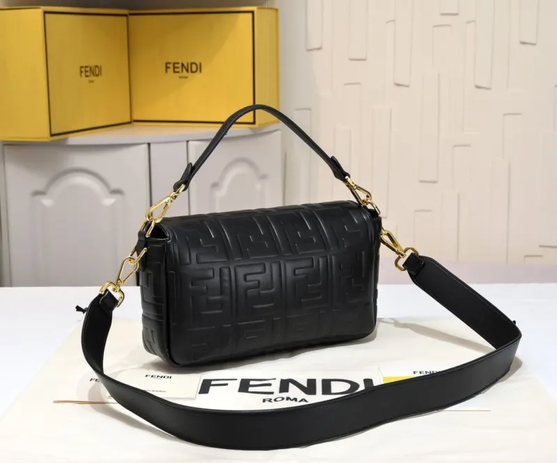 Alternative view of Fendi Black Baguette Shoulder Bag