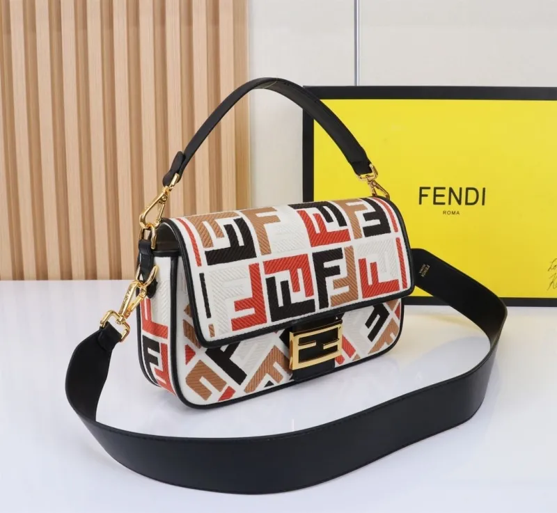 Alternative view of Fendi Multicolor Baguette Shoulder Bag 296