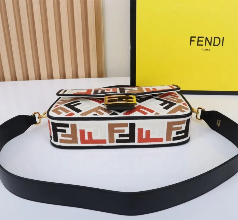 Fendi Multicolor Baguette Shoulder Bag 296 - Image 4