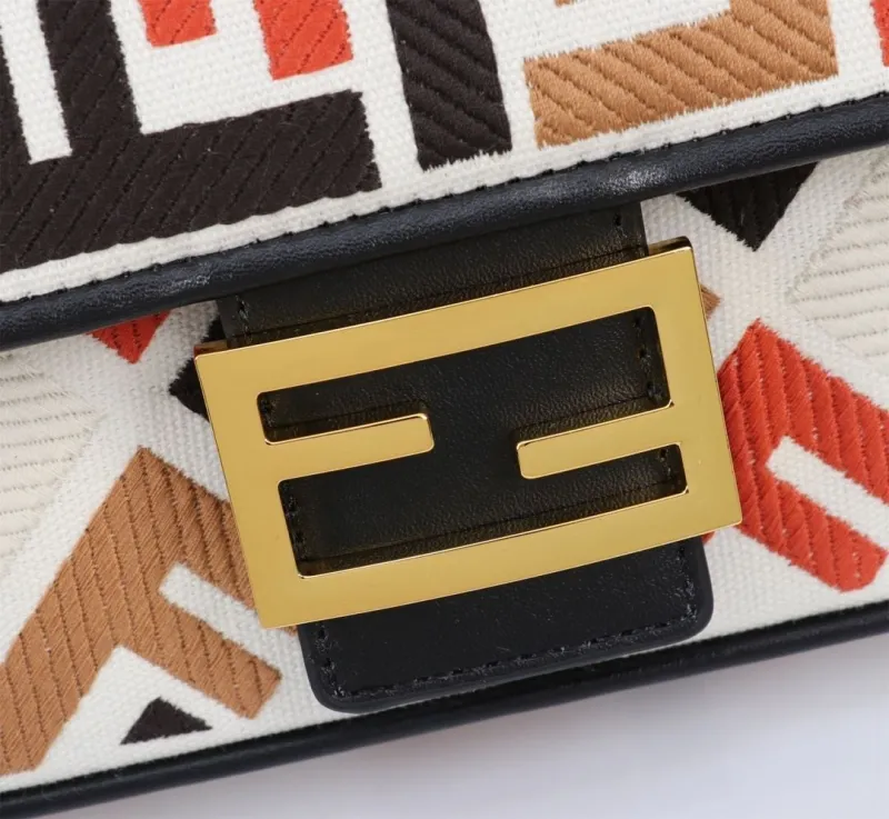 Fendi Multicolor Baguette Shoulder Bag 296 - Image 5