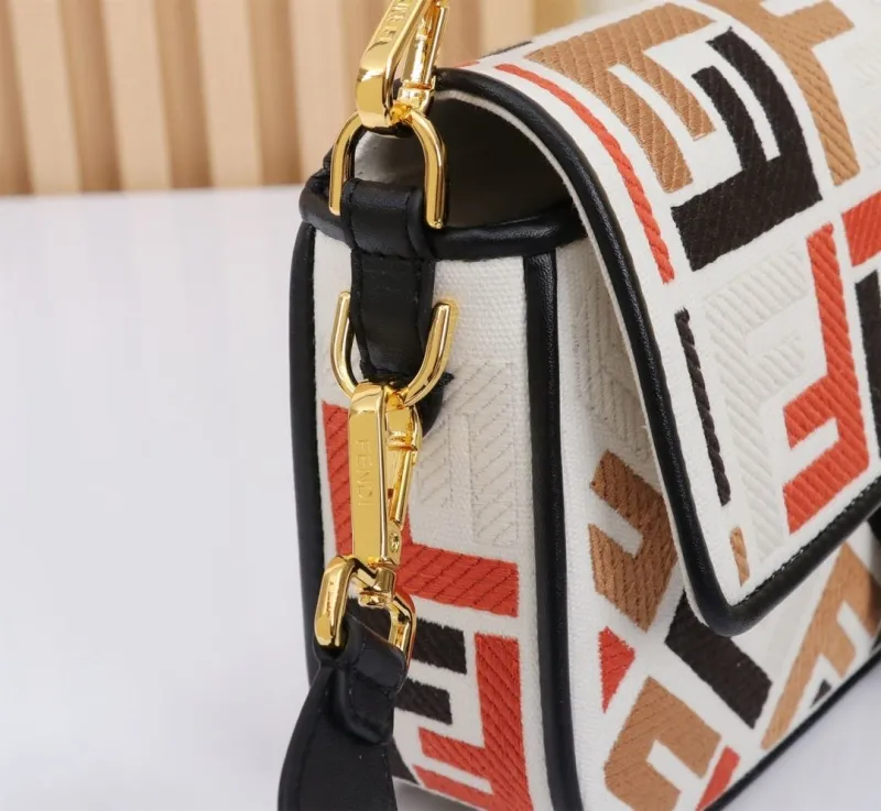 Fendi Multicolor Baguette Shoulder Bag 296 - Image 6