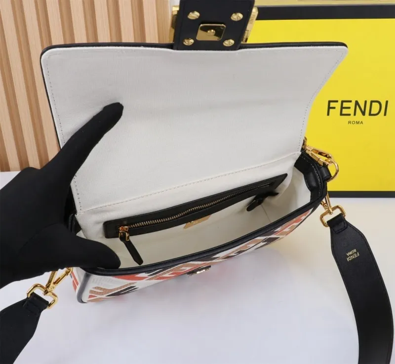 Fendi Multicolor Baguette Shoulder Bag 296 - Image 9
